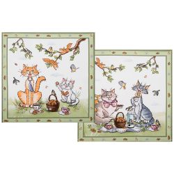 НАБОР САЛФЕТОК ИЗ 2-Х ШТ "ПАЛЬЧИКИ ОБЛИЖЕШЬ",40Х40СМ, 100% ХЛОПОК,ТВИЛ