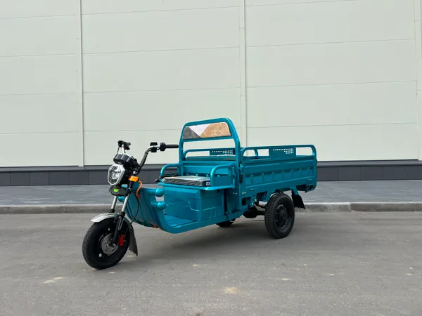 Грузовой электрический трицикл IKINGI CARGO C06 1500W (60V/45Ah) - Бирюзовый фото №12