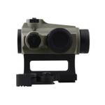 Коллиматорный прицел Vector Optics Maverick 1x22 SOP 3МОА,закрытый, быстросъёмный на Weaver, резиновое покрытие, цвет FDE (SCRD-39)