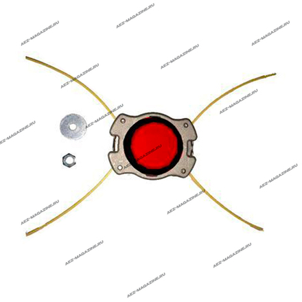 Барабан для лески триммера универсальный с фиксацией лески, вращ. нос,низкое скашивание, алюмин