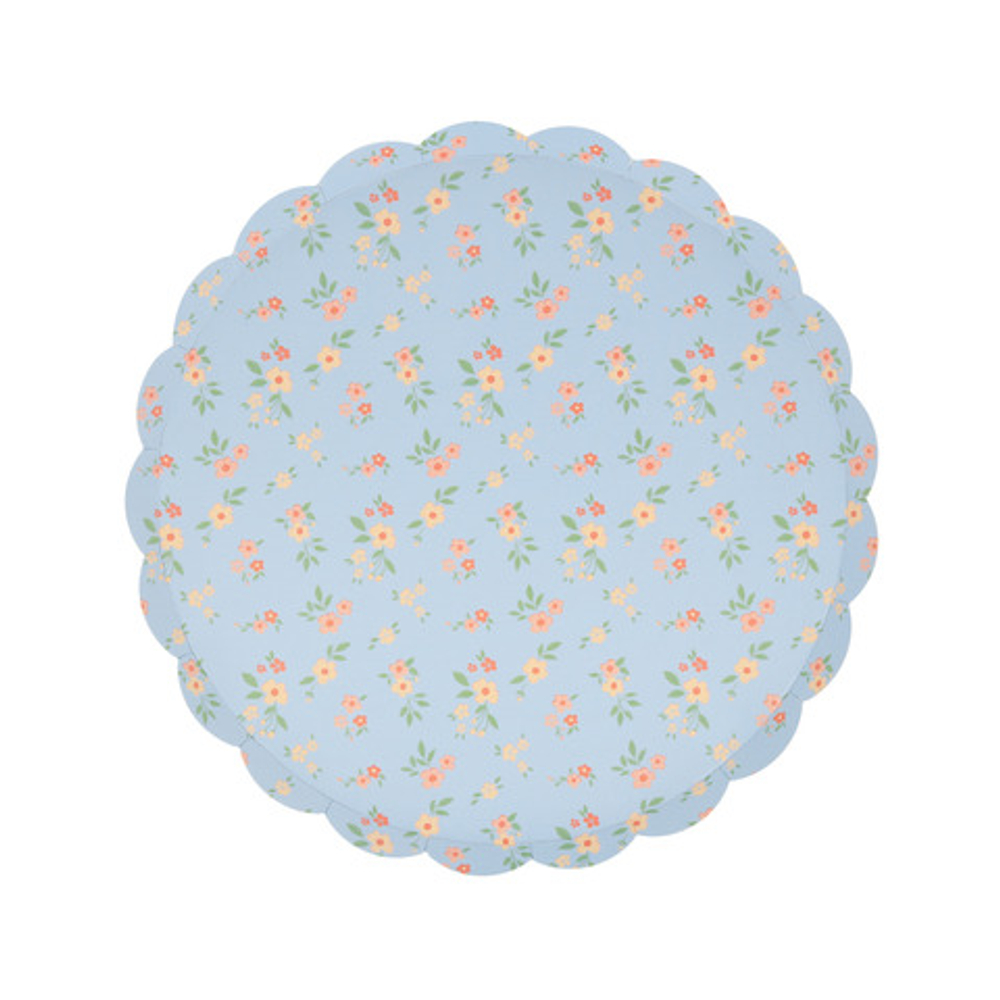 Тарелки большие "Vintage ditsy" 8 шт. (21,6 х 21,6 см)