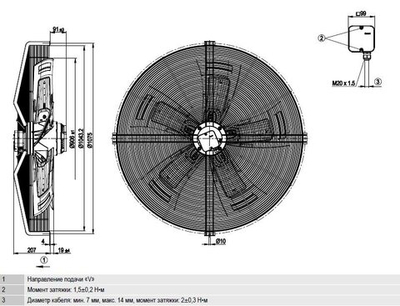 Вентилятор осевой S6D910-AA01-01