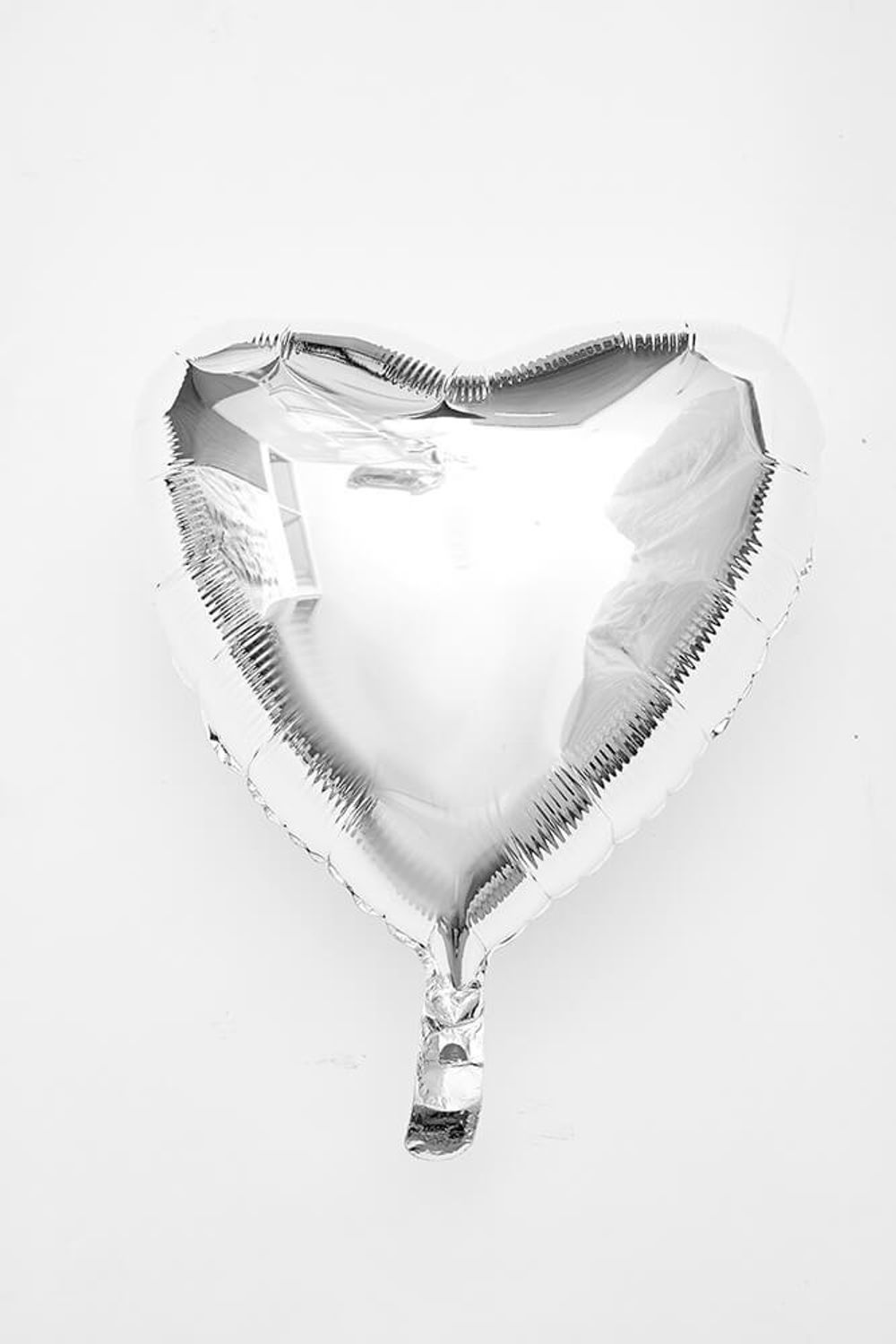 F Шар Сердце 18''/46 см, Серебро (БГ-15)  Изображение6