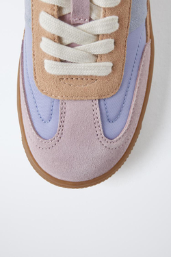 ZARA КРОССОВКИ С ДЕТАЛЯМИ РАЗНЫХ ЦВЕТОВ, РАЗНОЦВЕТНЫЙ