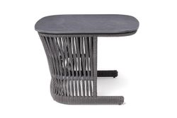 "Лугано" журнальный стол 76х76 H55 см из HPL, цвет "серый гранит"