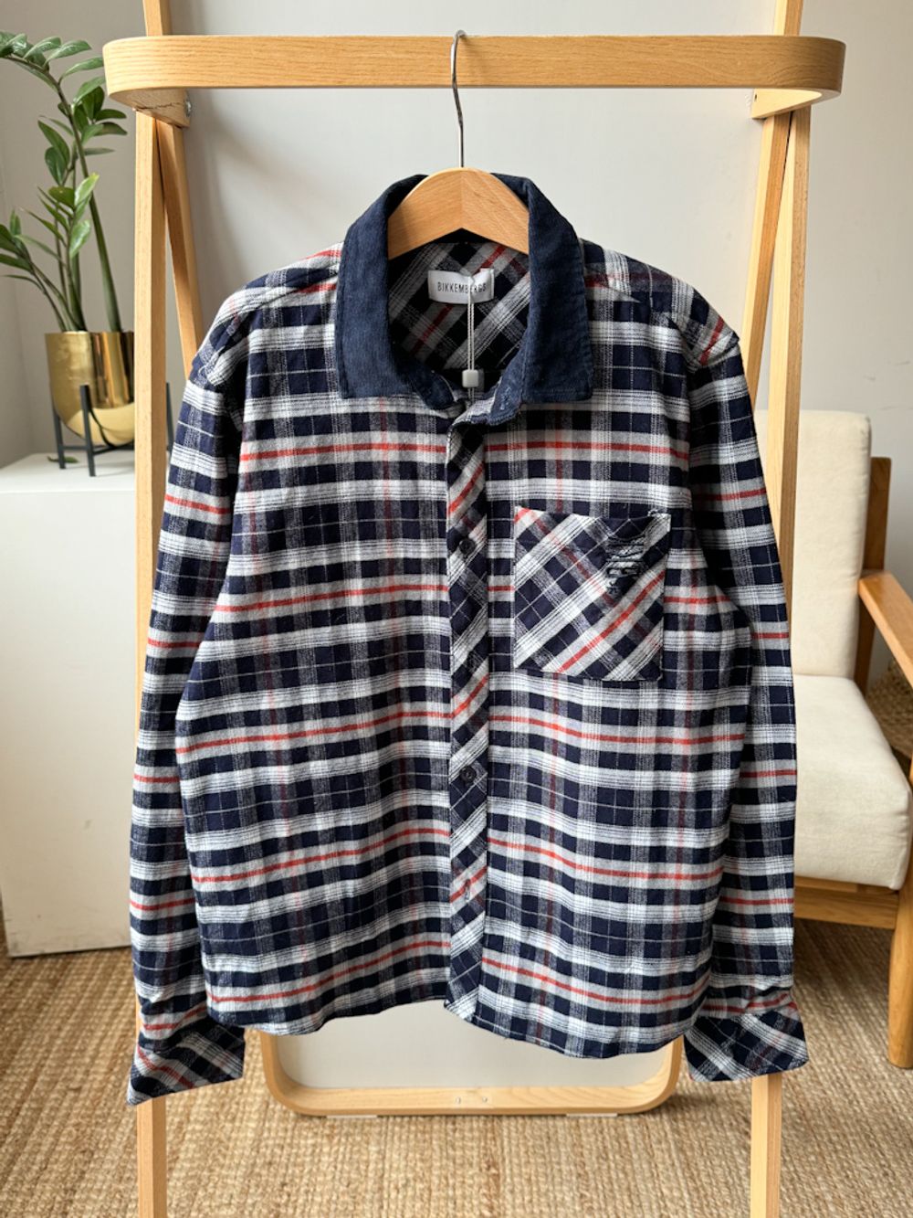 Новая фланелевая рубашка Bikkembergs, 152