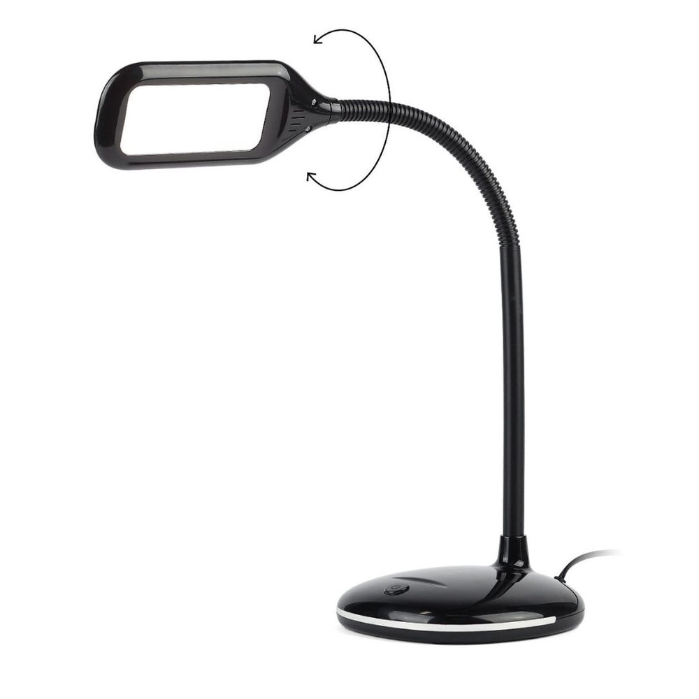 Светильник настольный LED, 8 Вт, черный, Эра, NLED-477-8W-BK, 20х120, Б0041083