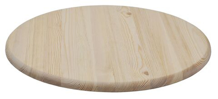 Столешница круглая для стола 90 см из массива сосны, лак