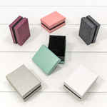 Коробка Ювелирная 8х6х3.5 см Набор 6 шт "Ромбики" (Микс)