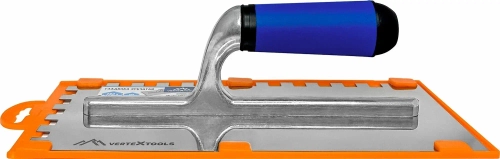 ГЛАДИЛКА ЗУБЧАТАЯ 280х128мм ЗУБ ПОЛУКРУГЛЫЙ 14х14 VERTEXTOOLS