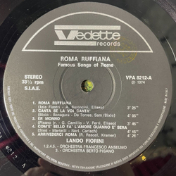 Винтажная виниловая пластинка LP Lando Fiorini Roma Ruffiana (Italy 1974)