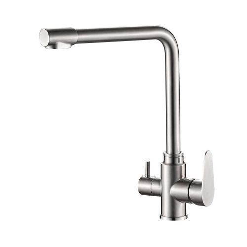 Смеситель для кухни 35к HB76802 HAIBA с вых. для питьевого фильтра б/отв п/гайку НЕРЖ