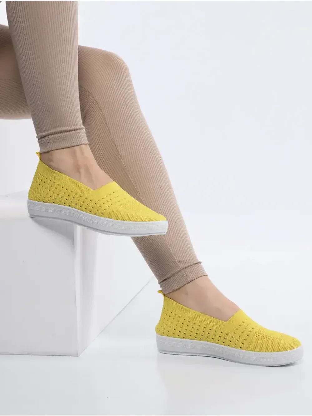 Мокасины летние текстильные