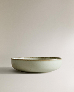 Zara Home набор столовой посуды из фарфора, цвет зелёный, 27 см