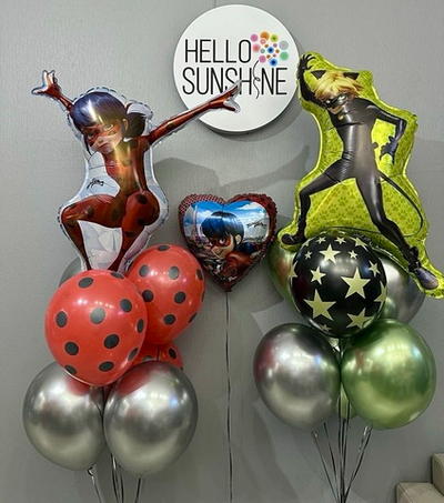 Набор шаров Леди Баг и Супер Кот