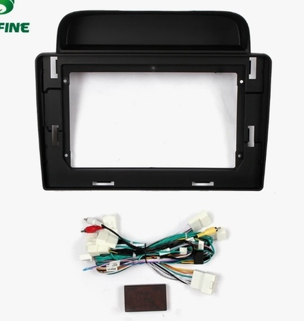 Переходная рамка магнитолы TOYOTA LAND CRUISER 100, LEXUS LX 470 1998+ 10,2 дюймов (комплект с проводами)