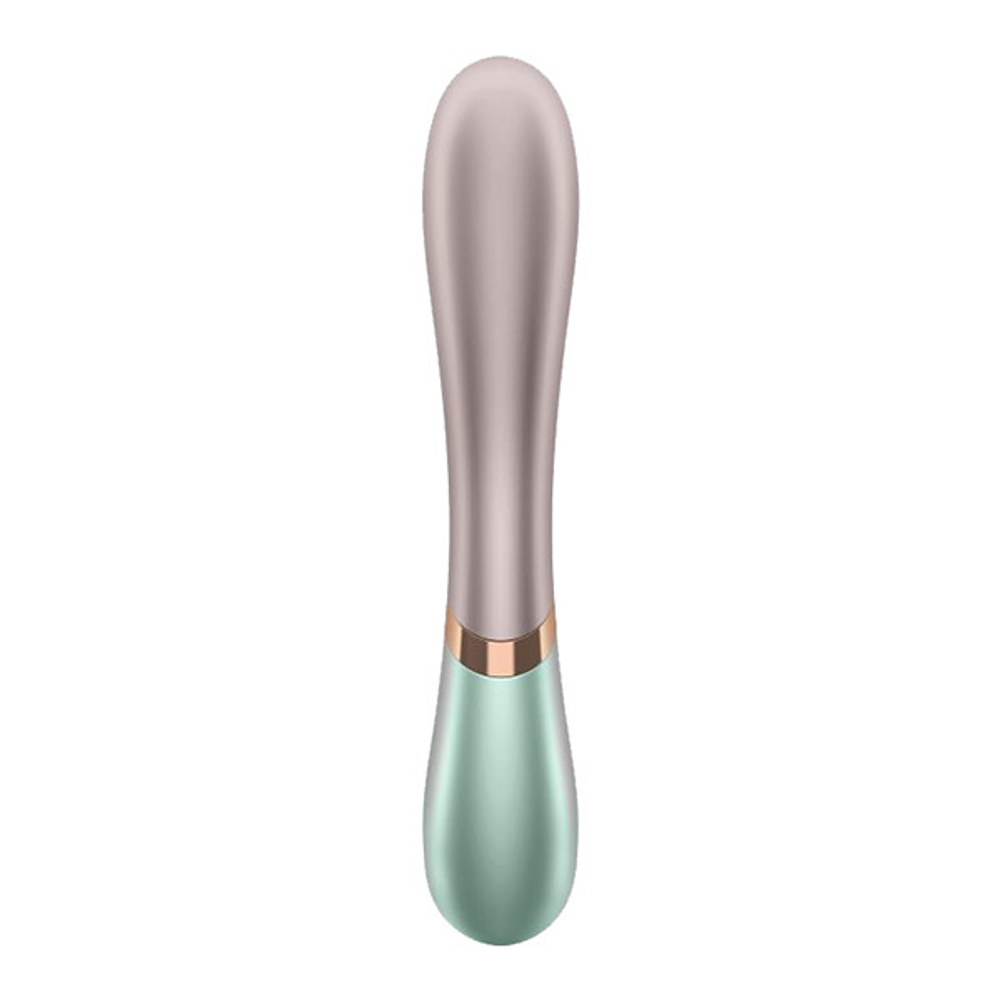 Зелёно-розовый вибратор-кролик 19,3см Satisfyer Hot Lover