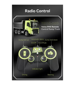 Радиоуправляемый бетоновоз Double Eagle Volvo FMX 1/20 2.4G RTR