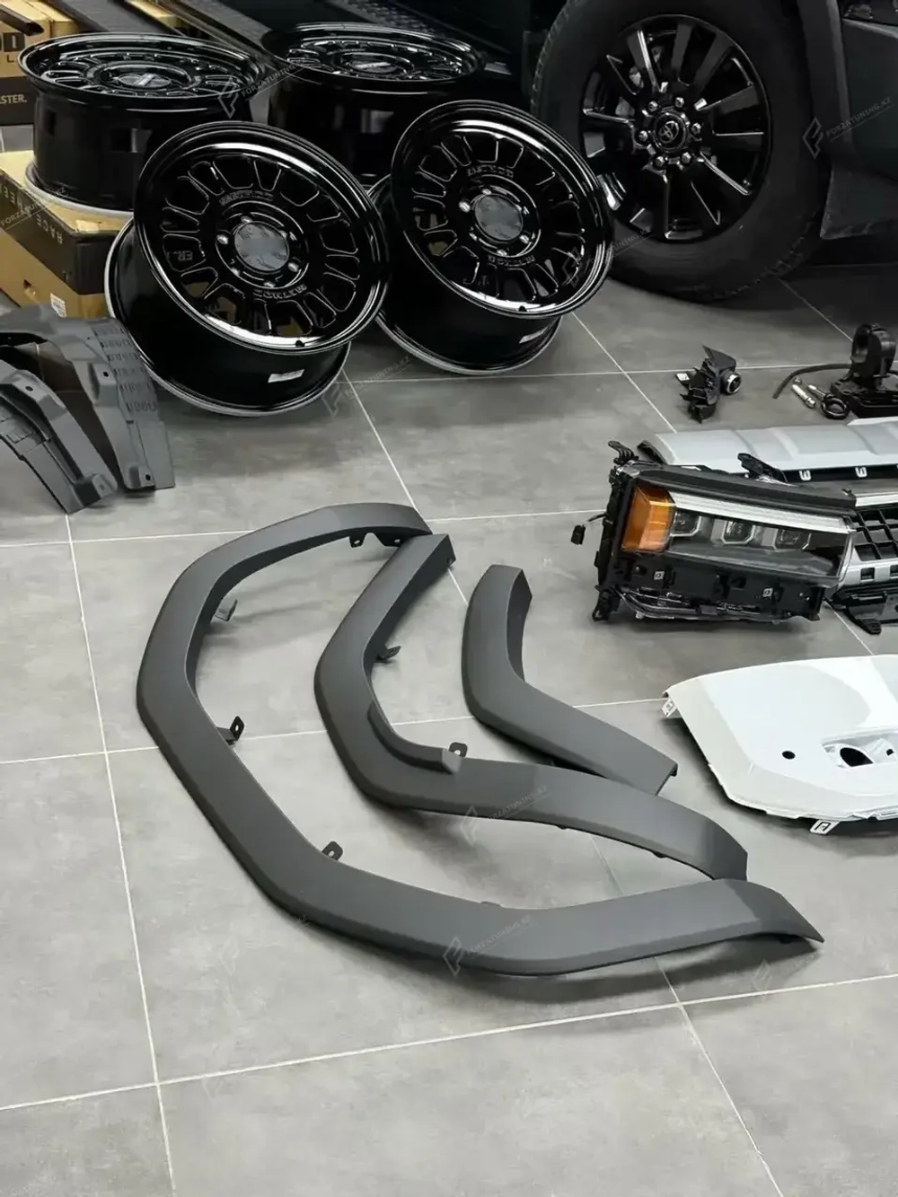 Переделка в максимальную комплектацию для Toyota Land Cruiser Prado 250 LC250 Крузак Крузер Фары Решетка Арки