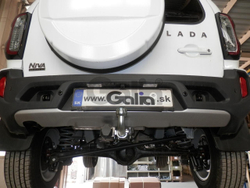 Фаркоп оцинкованный Galia L028A для Lada Niva Travel 2021-, Chevrolet Niva 2123 2008-2020, Lada Niva 2020-2021(паспорт и сертификат в комплекте)(без электрики)