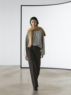 Massimo Dutti Джинсы со средней посадкой и широкими штанинами, темно-серый