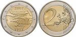 Финляндия 2 евро, 2007 90 лет независимости Финляндии