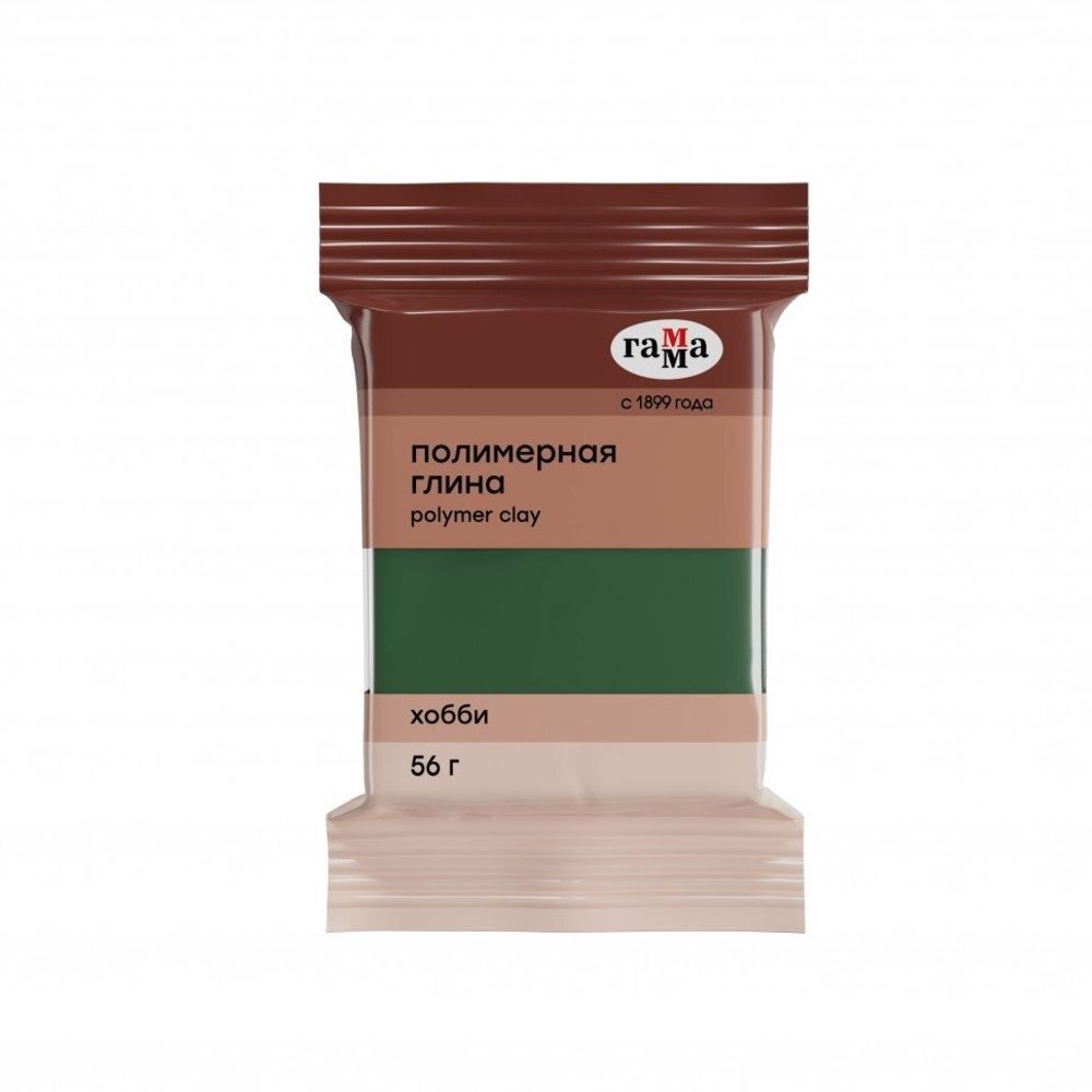Полимерная глина Гамма, 56 гр., зеленый, &quot;Хобби&quot;
