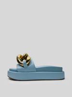 Шлепки Karanfil с золотой цепью Nadya