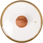 Кастрюля 6л «Granit ultra» (black-gold) со стеклянной крышкой кгбг62а