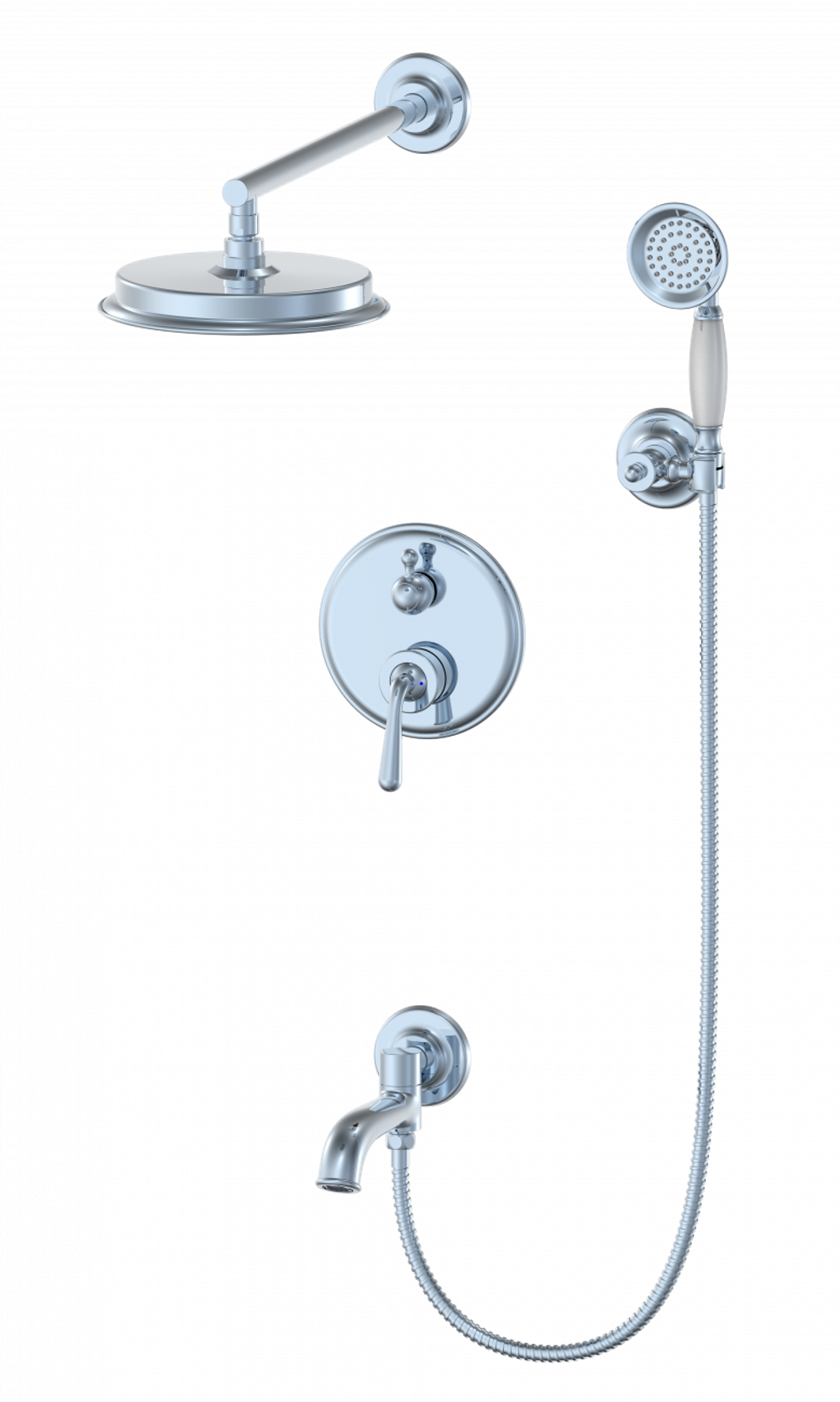 Душевая система встраиваемая WONZON & WOGHAND STEAM, Хром (WW-88939008-CR)