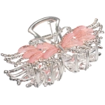 Заколка - краб для волос на блистере «LAVITA», бабочка, цвет серебро и золото, 7,5*3,5см