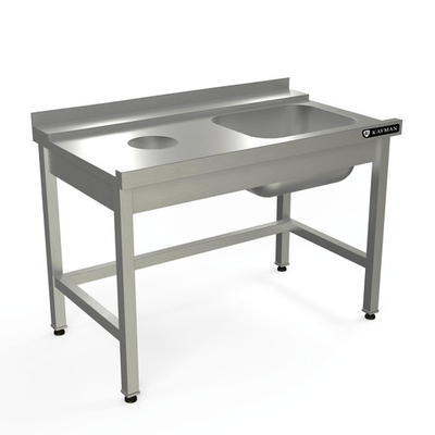 Стол Для Грязной Посуды С Направляюшими Kayman Для П/М Tatra Спм-323/1207 Левый