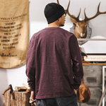 Мужская футболка с текстурой бамбука, с длинным рукавом, весна-осень.Оптом и в розницу