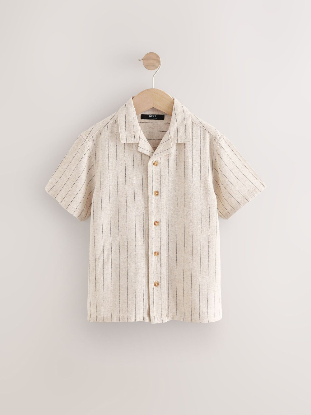 Рубашка с коротким рукавом для мальчика Next AB7-087, Бежевый
