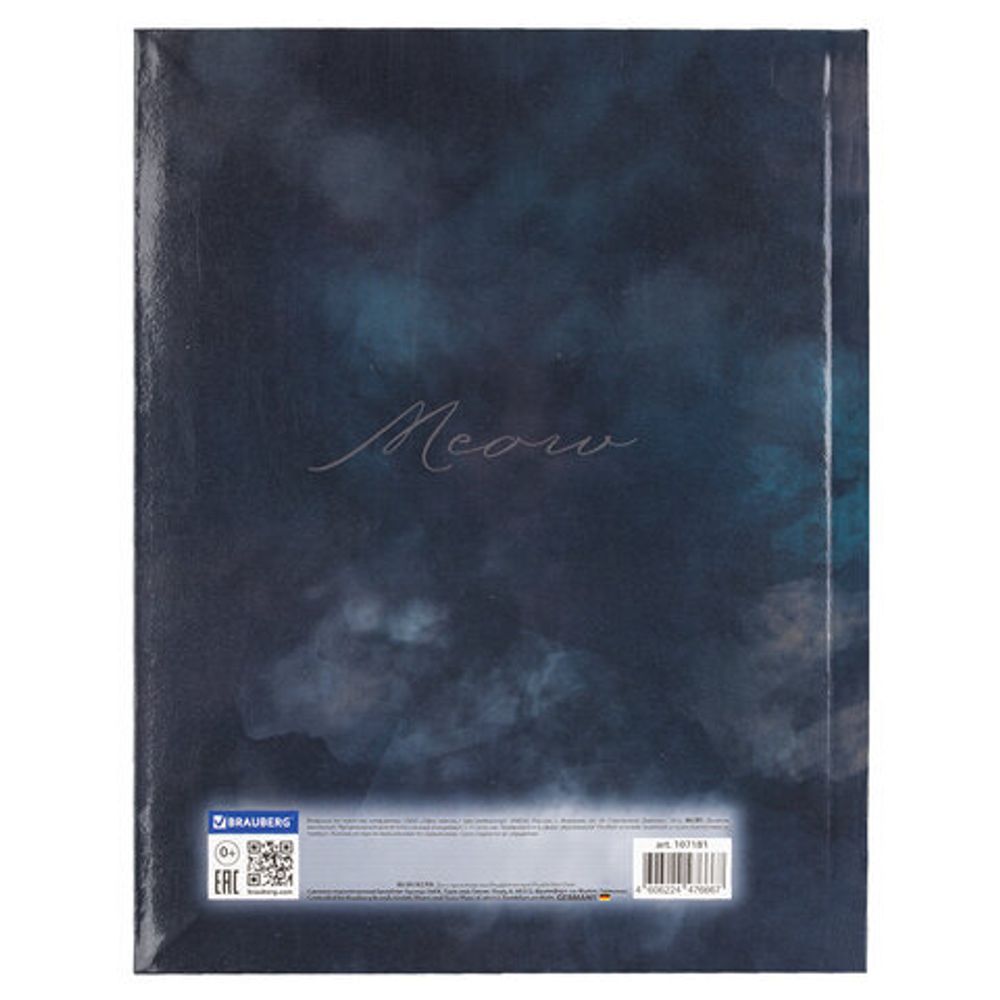 Дневник 5-11 класс 48 л., гибкая обложка, BRAUBERG, глянцевая ламинация, с подсказом, "Cat", 107181