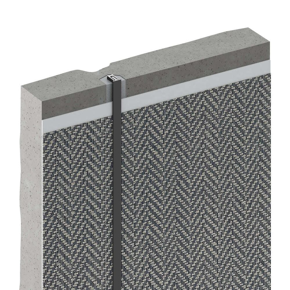 Теневой профиль разделительный анодированный титановый, 3000x5x10 мм