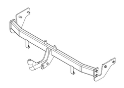 Фаркоп для Kia Rio III седан 2011-2017 Тип шара: A. Нагрузки: 1000/75 кг, KI 22
