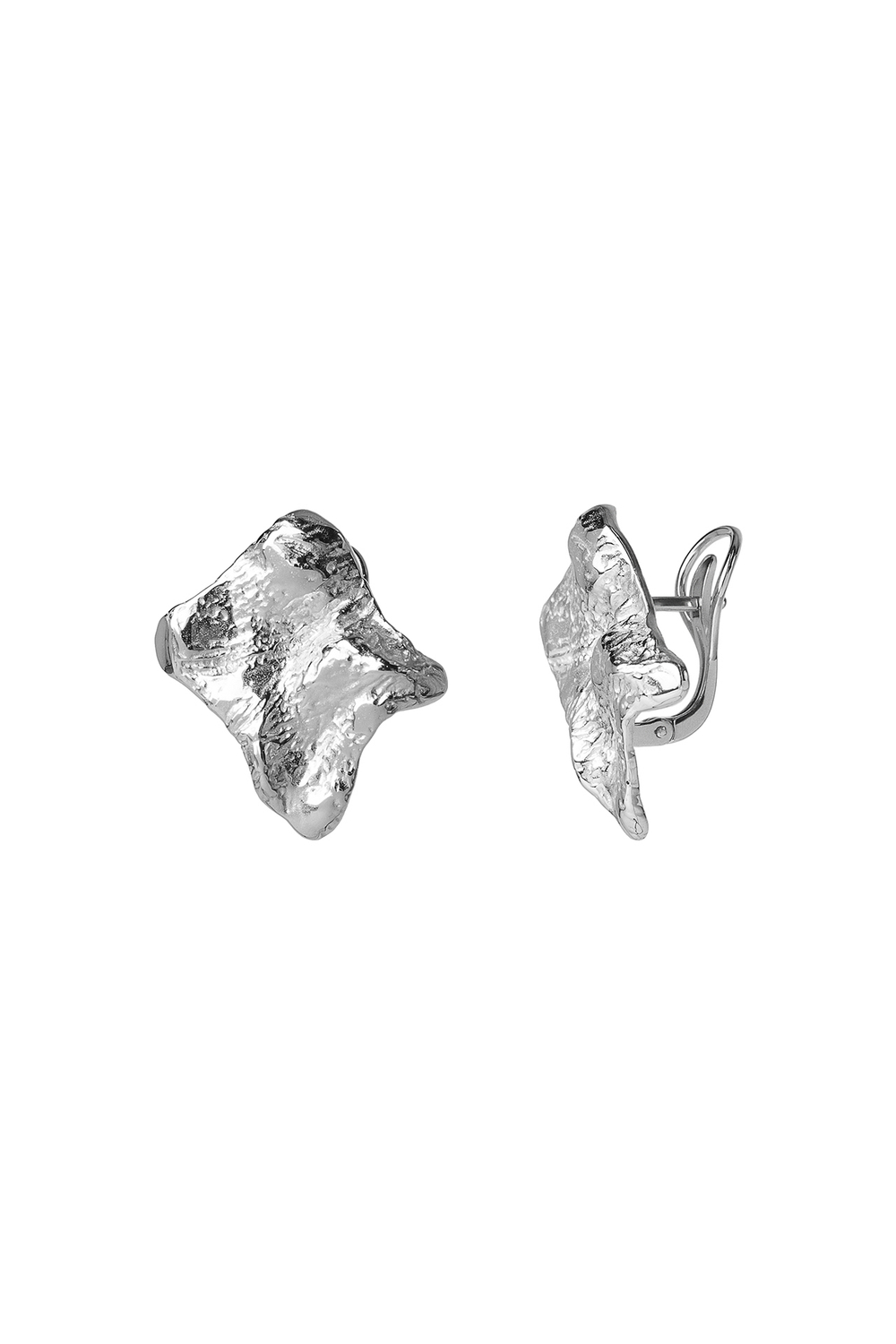 Серьги из серебра "Фактура"