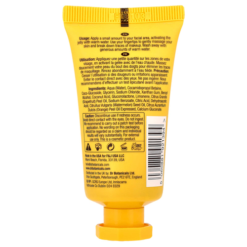 Dr. Botanicals, Освежающее очищающее средство, грейпфрут и арбуз, 30 мл (1,01 жидк. Унции)