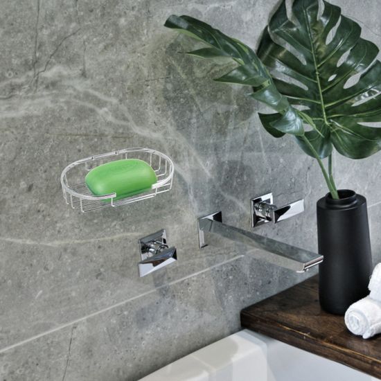 Корзинка овальная Besser BS 8503 (18х11х3,5 см) из нержавеющей стали с хромированным покрытием