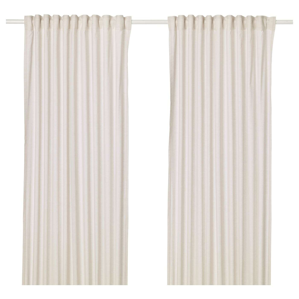 IKEA HANNALILL  (ИКЕА ХАННАЛИЛЛ)  -  Штора, 2 шт, бежевый, 145x250 см