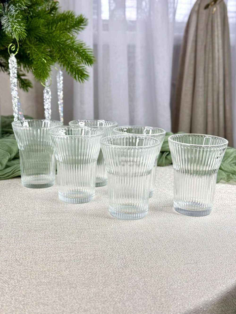 Набор стеклянных стаканов 6шт