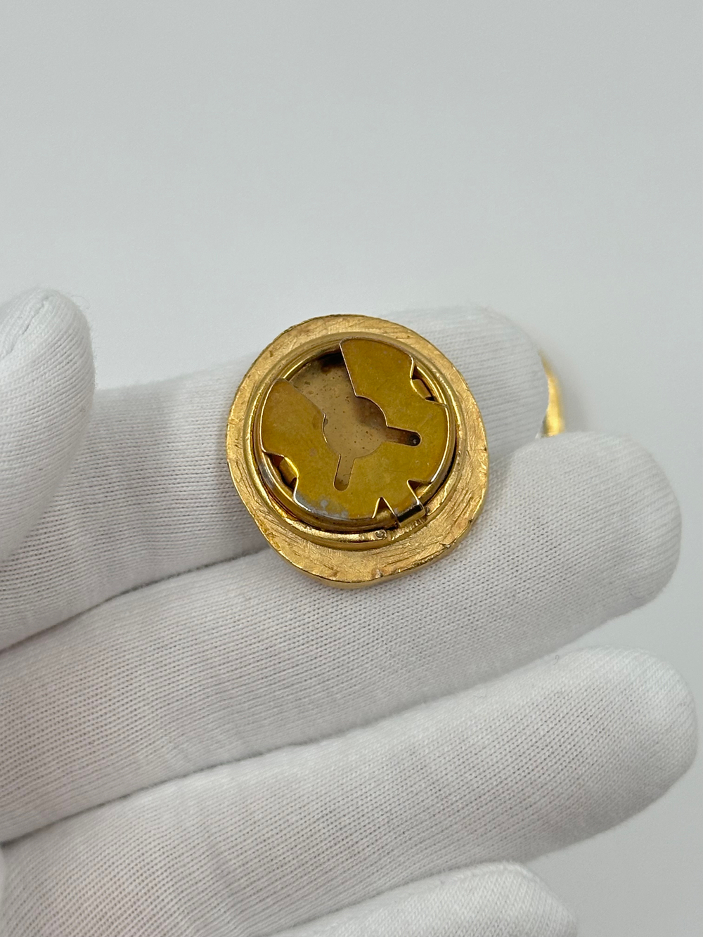 Накладка на пуговицу биколор