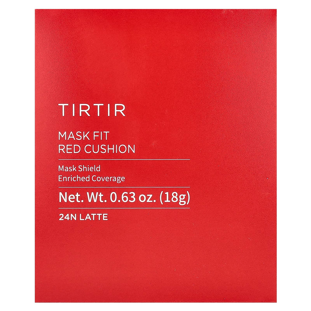 TIRTIR, Mask Fit Red Cushion, кушон, 24N латте, 18 г (0,63 унции)