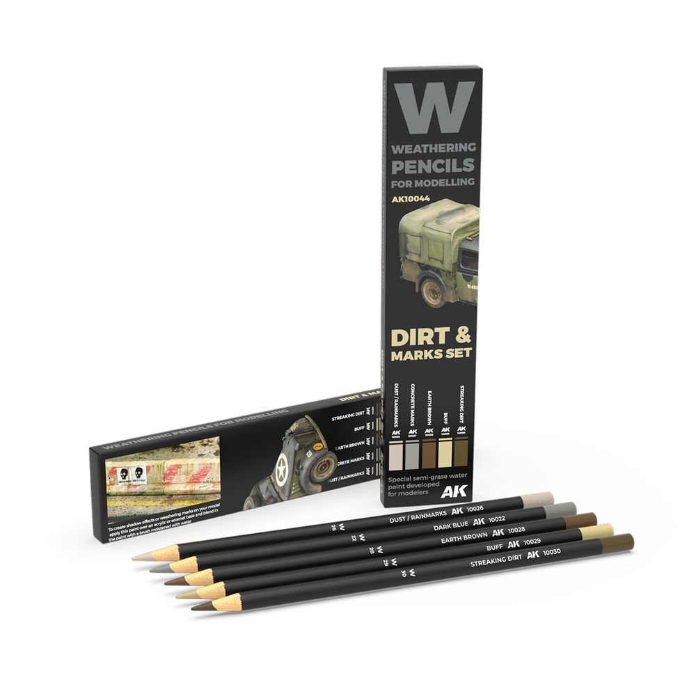 Weathering Pencils Dirt “Marks set”