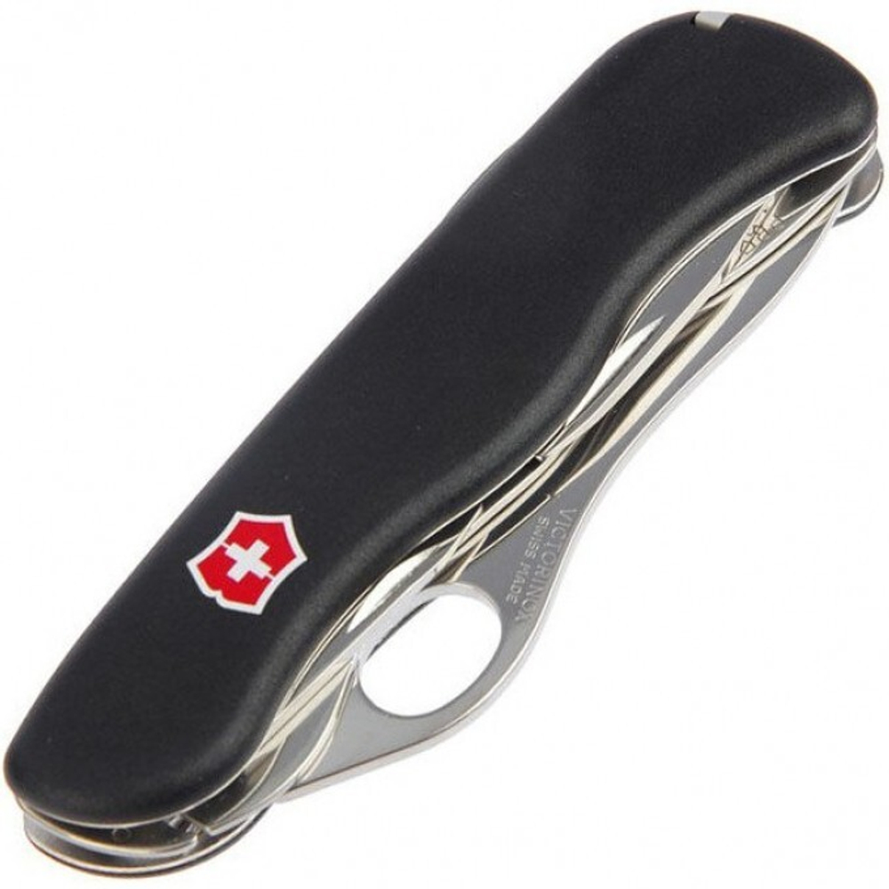Нож Victorinox Trailmaster One Hand, 111 мм, 12 функций, с фиксатором лезвия, черный