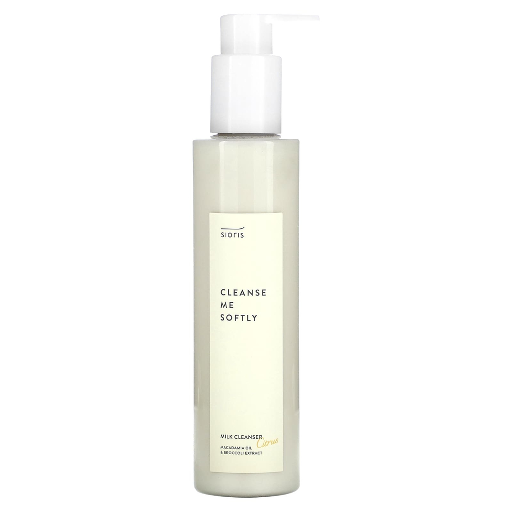 Sioris, Cleanse Me Softly Milk, очищающее средство, цитрус, 200 мл (6,76 жидк. унц.)