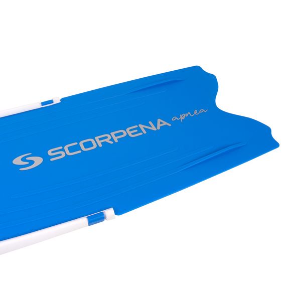 Ласты Scorpena F1 Apnea Soft синии с белыми калошами