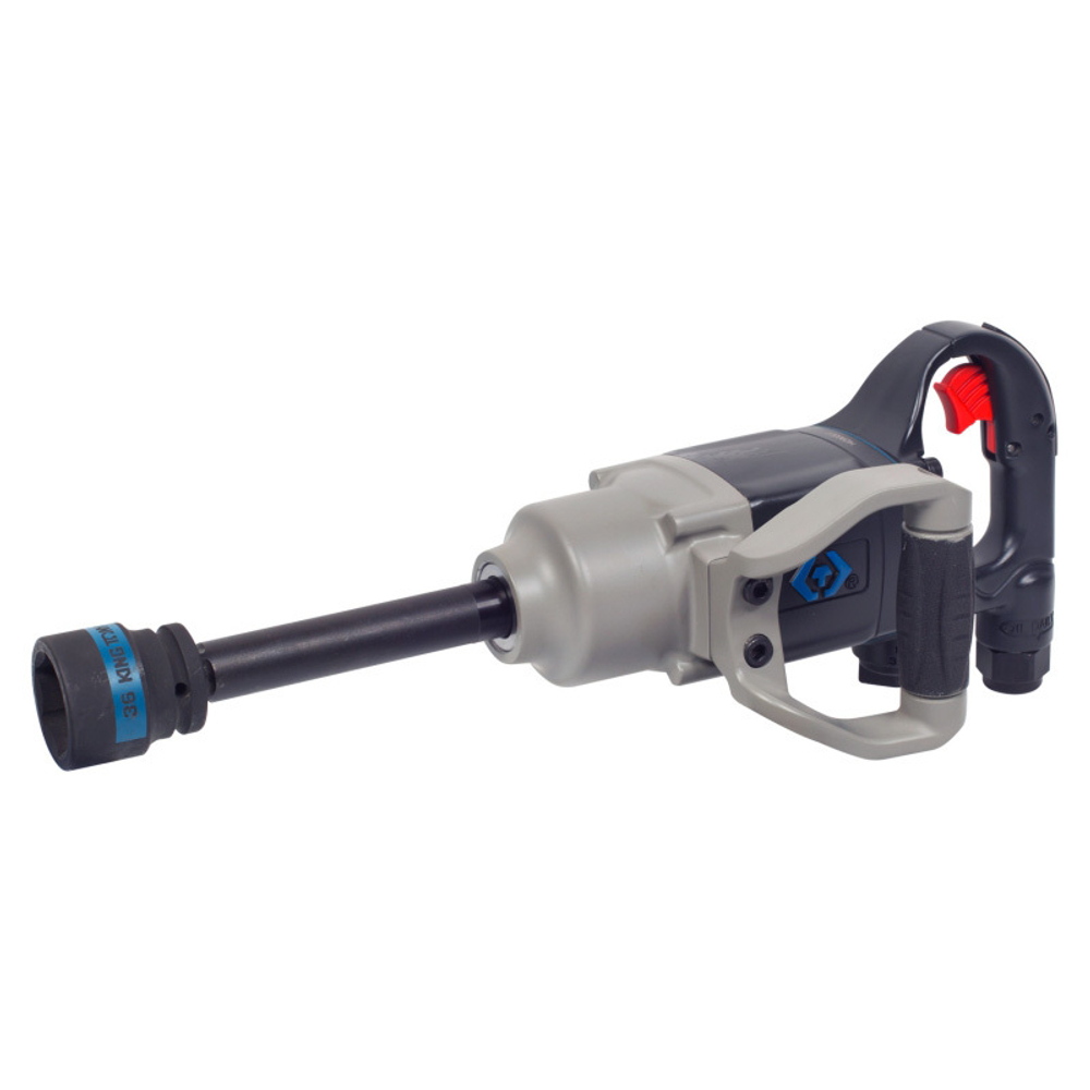 KING TONY (P33672-160B) Гайковерт пневматический ударный 3/4", 2170 Нм, удлиненный,в комплекте 3 ударные головки