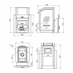 Печь банная газо-дровяная ЕРМАК Уралочка 36